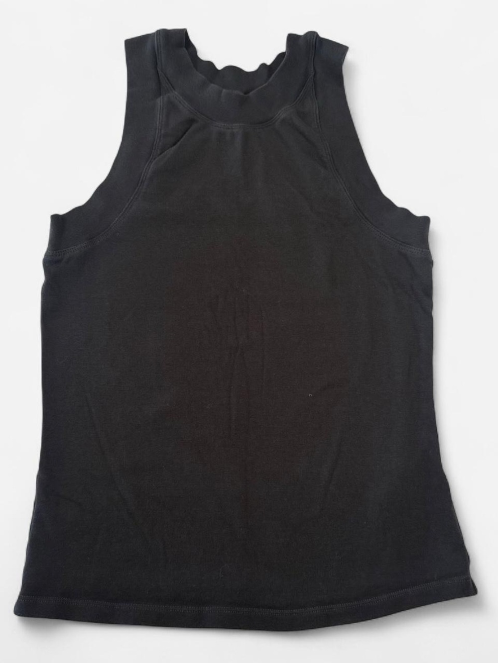 Pilcro (Anthropologie) Black Mock Neck High-Neck Tank Top